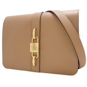 Rendezvous  Crossbody Clutch Calf Beige Gold Metal Fittings